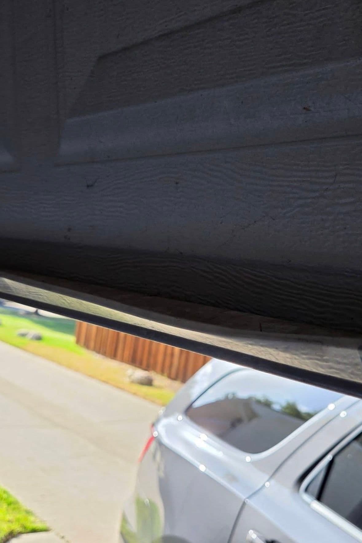Gallery photos for Bent Bottom Rail and Off-Track Garage Door Fixed in Vineyard Utah: Image #3