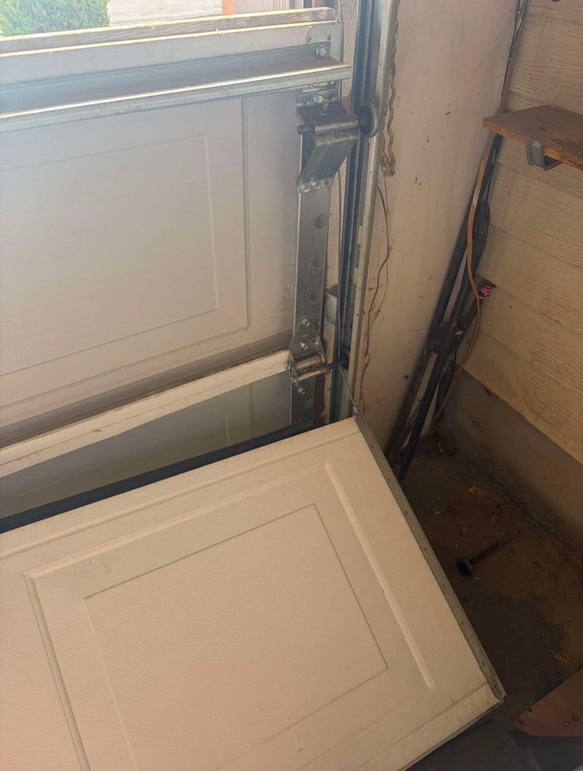 Gallery photos for Collapsed Garage Door Back on Track and Working Again: Image #5